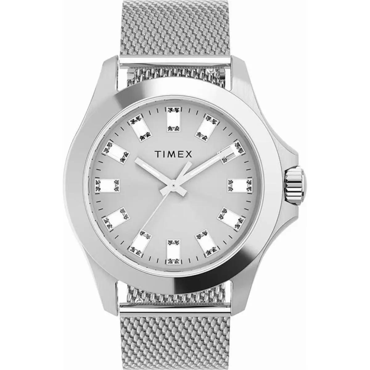 Timex Women`s Watch Kaia Quartz Silver Tone Dial Steel Mesh Bracelet TWH6Z8810VQ