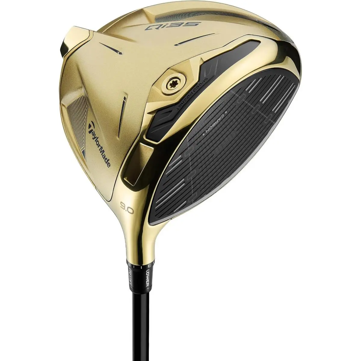 Lefty Taylormade Qi10 DS Gold 9.0 Driver Diamana T+ 60 Stiff Flex - Gold