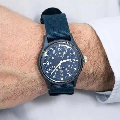Timex MK1 Men`s Watch 40mm All-blue Aluminum Indiglo Acrylic Crystal TW2R37300VQ