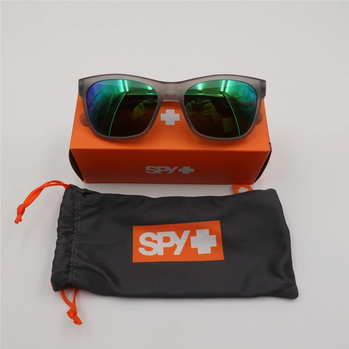 Spy Sundowner Sunglasses Unisex OS Matte Gray Green Spectra 673513079738 by SPY Optics