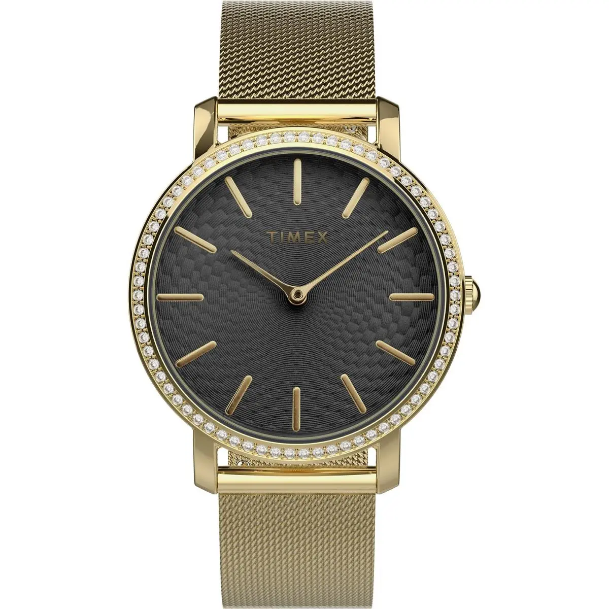 Timex Women`s Transcend Celestial 34mm Watch - Gold-tone Bracelet Gold/black - Black, Gold