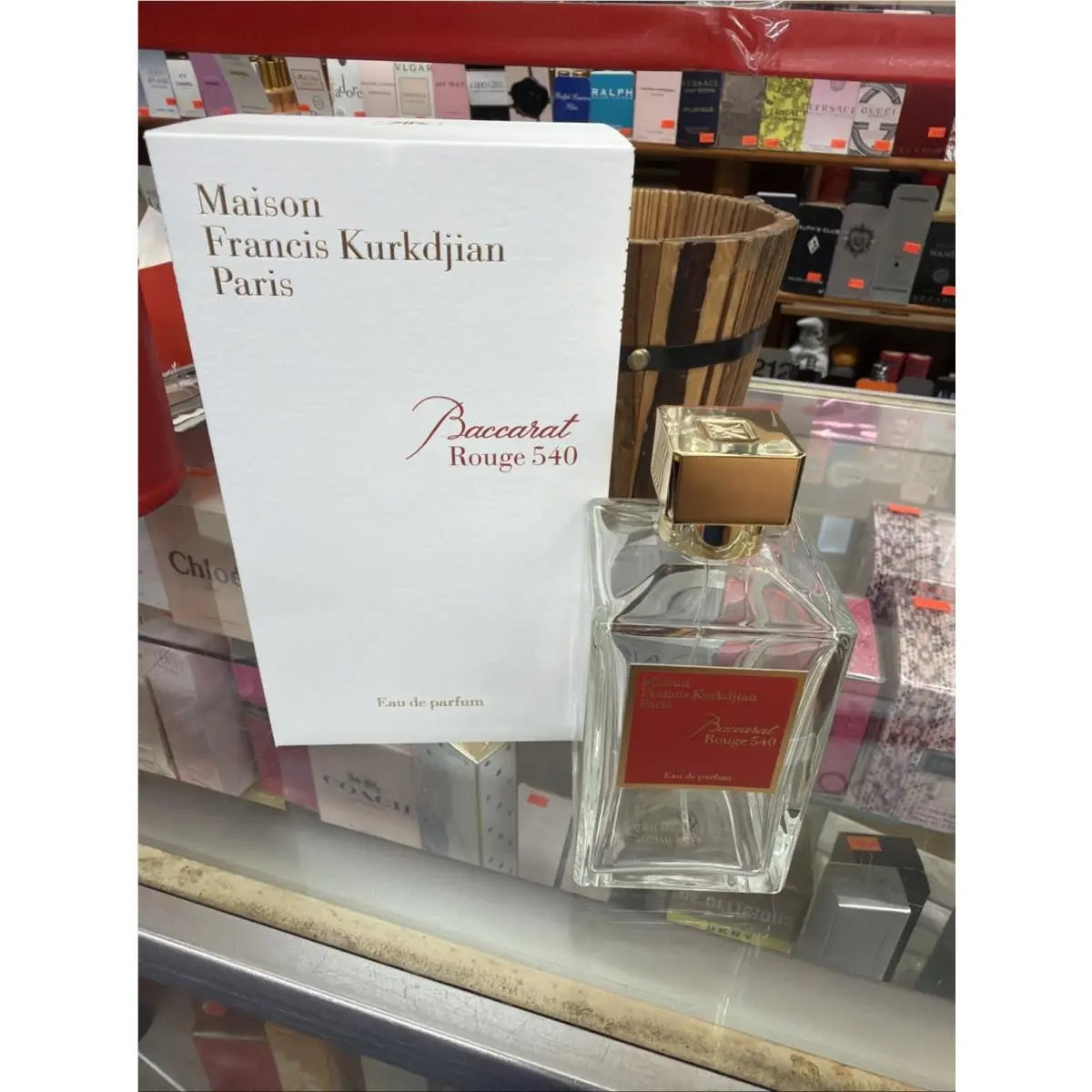 Empty Bottle Baccarat Rouge 540 By Maison Francis 6.8 Oz For Decoration