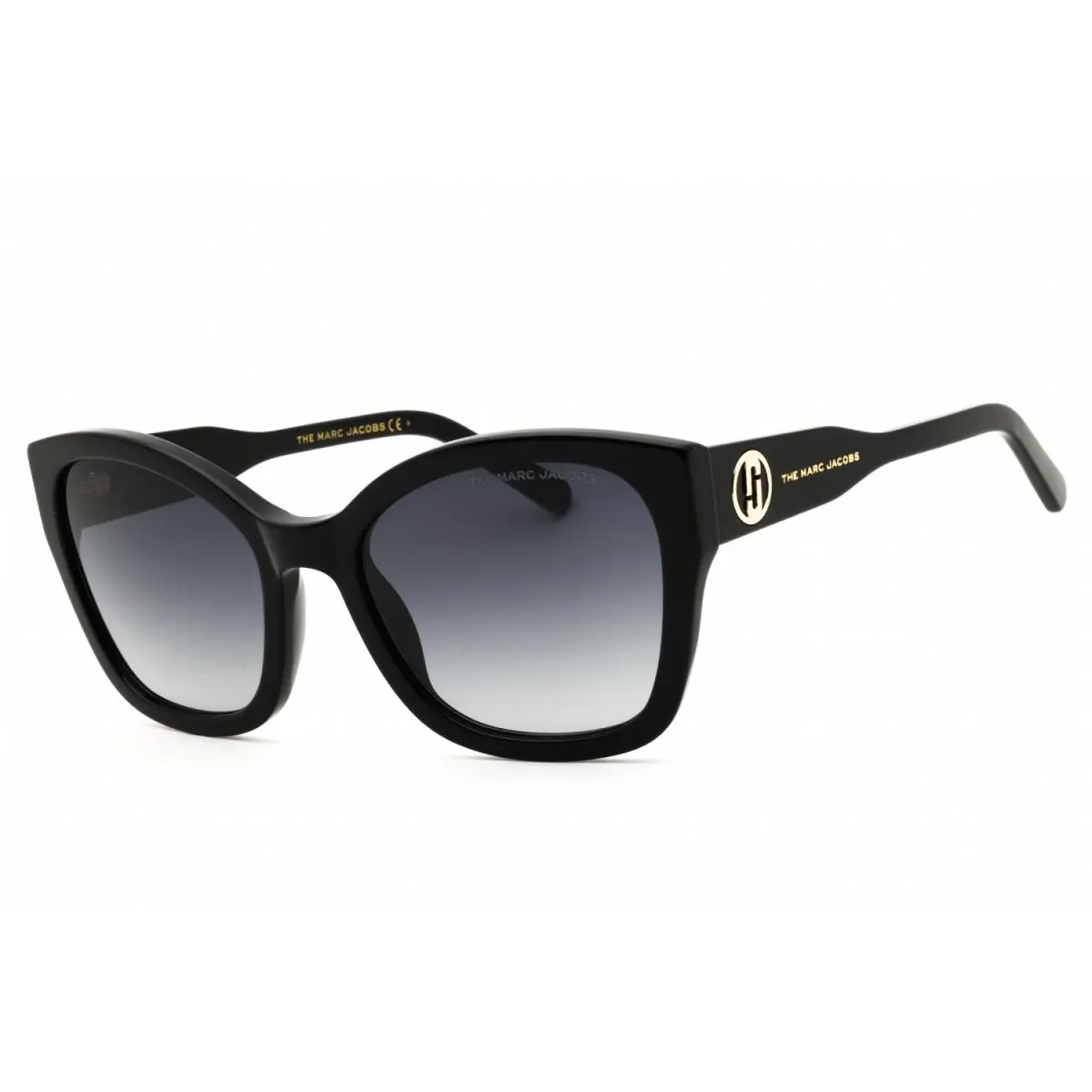 Marc 626 S 0807 9O Sunglasses Black Frame Gray Lenses 56mm by Marc Jacobs