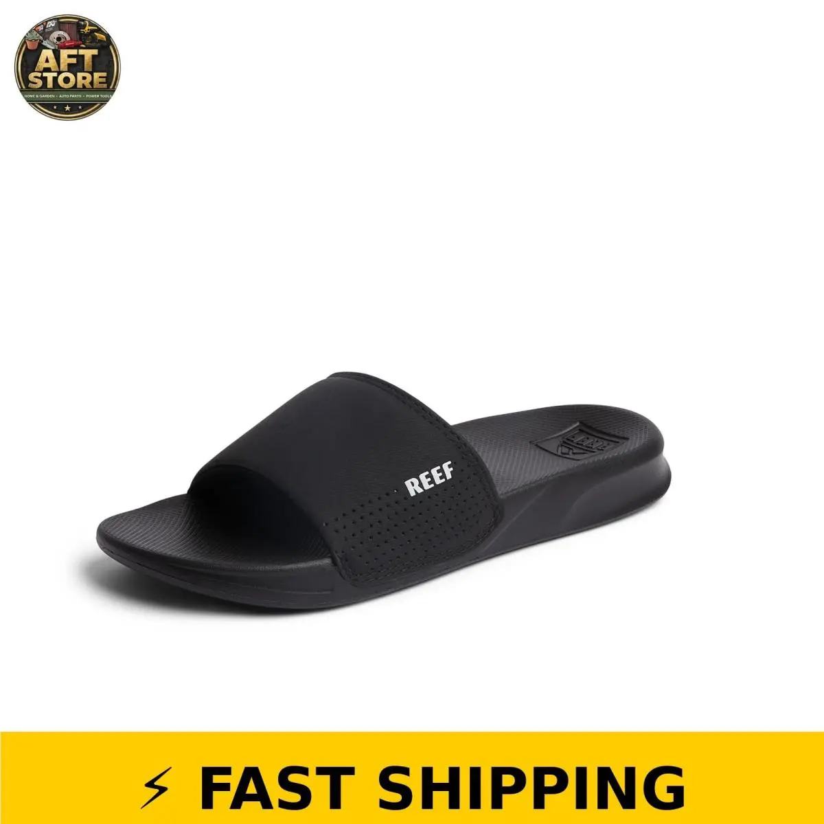 One Slide Mens Sandal Lightweight Water Friendly Black 11 by Reef