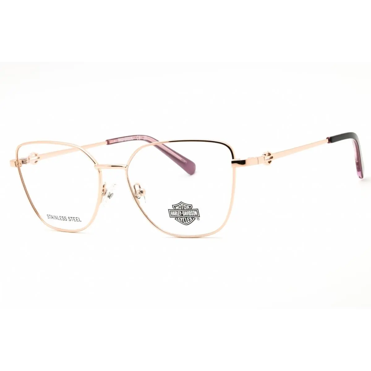 HD50118 028 Shiny Rose Gold 54mm Eyeglasses by Harley Davidson