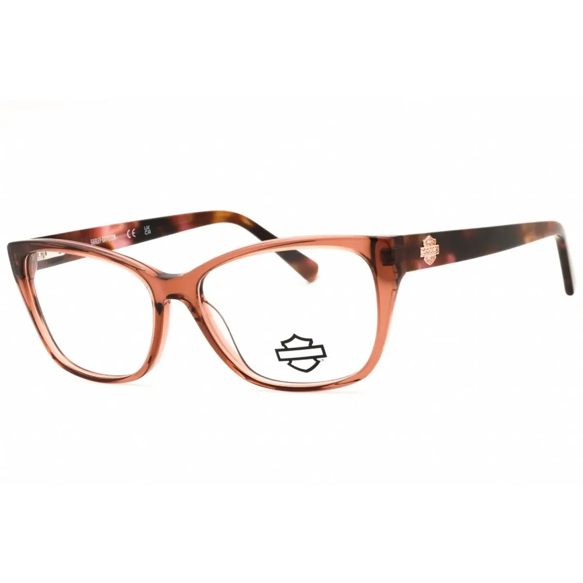 HD50108 072 Shiny Pink 55mm Eyeglasses by Harley Davidson