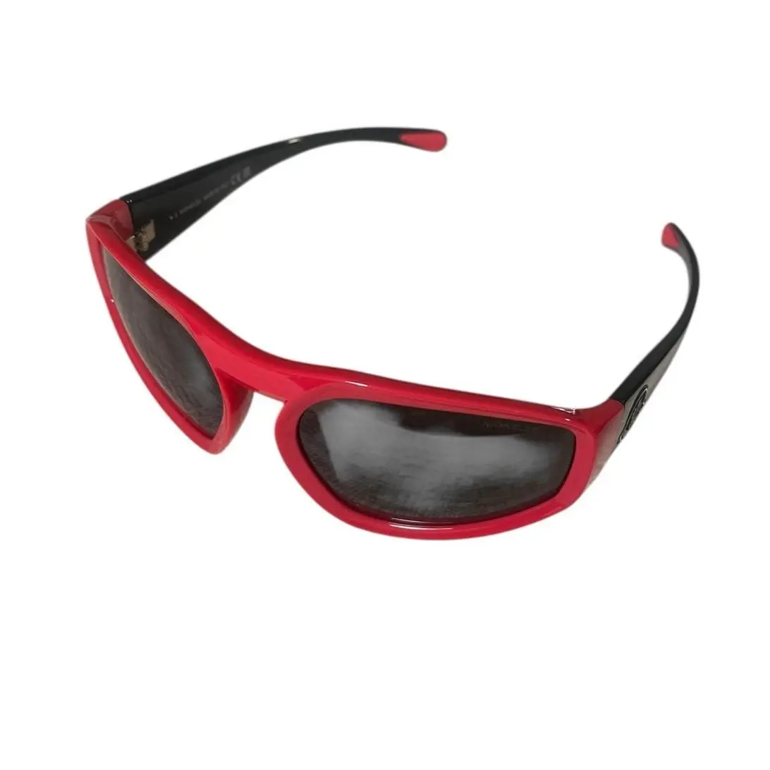 Moncler Pentagra ML0248 Unisex Sunglasses Red/smoke Wrap Around 62mm