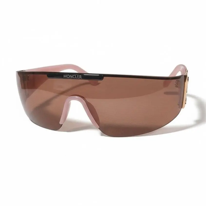 Moncler Ombrate ML0247 72E Pink and Gold Frames Smoky Lens Sunglasses