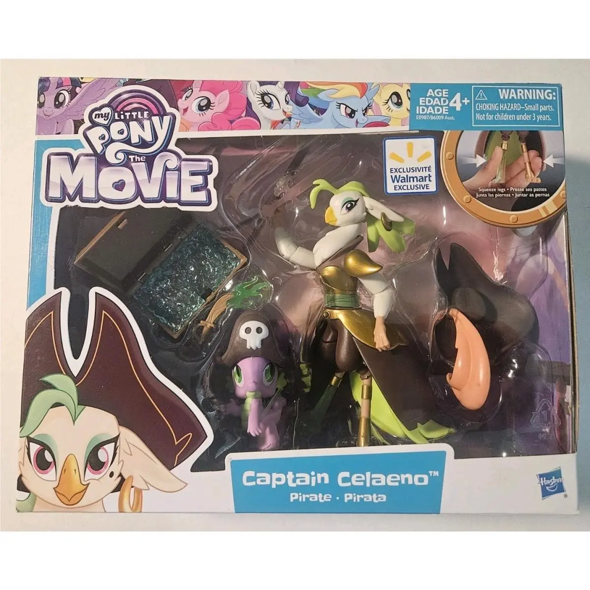 My Little Pony The Movie Captain Celaeno Spike Figure Set Hasbro