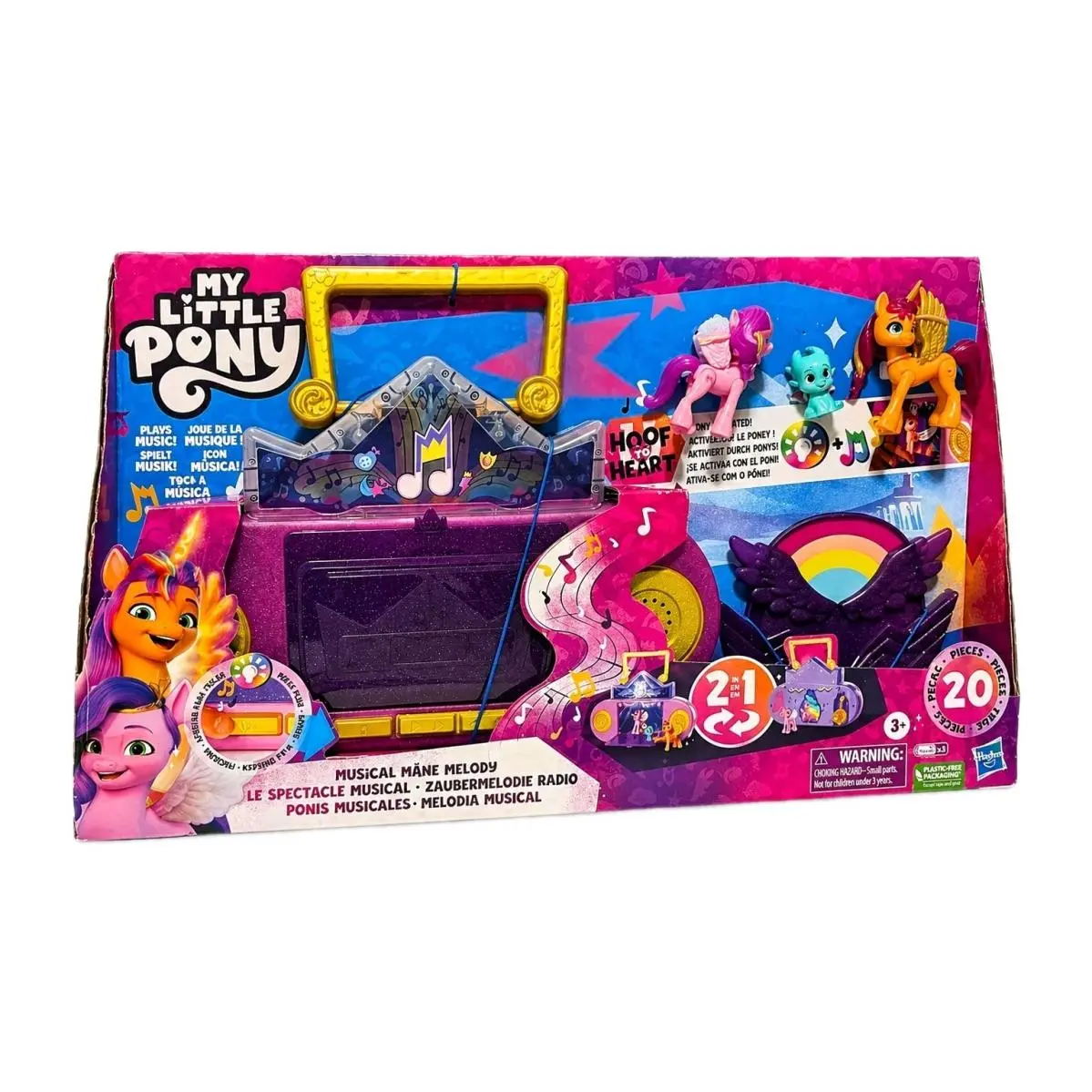 My Little Pony Musical Mane Melody Hoof To Heart Lights Sounds 20 Pc Playset