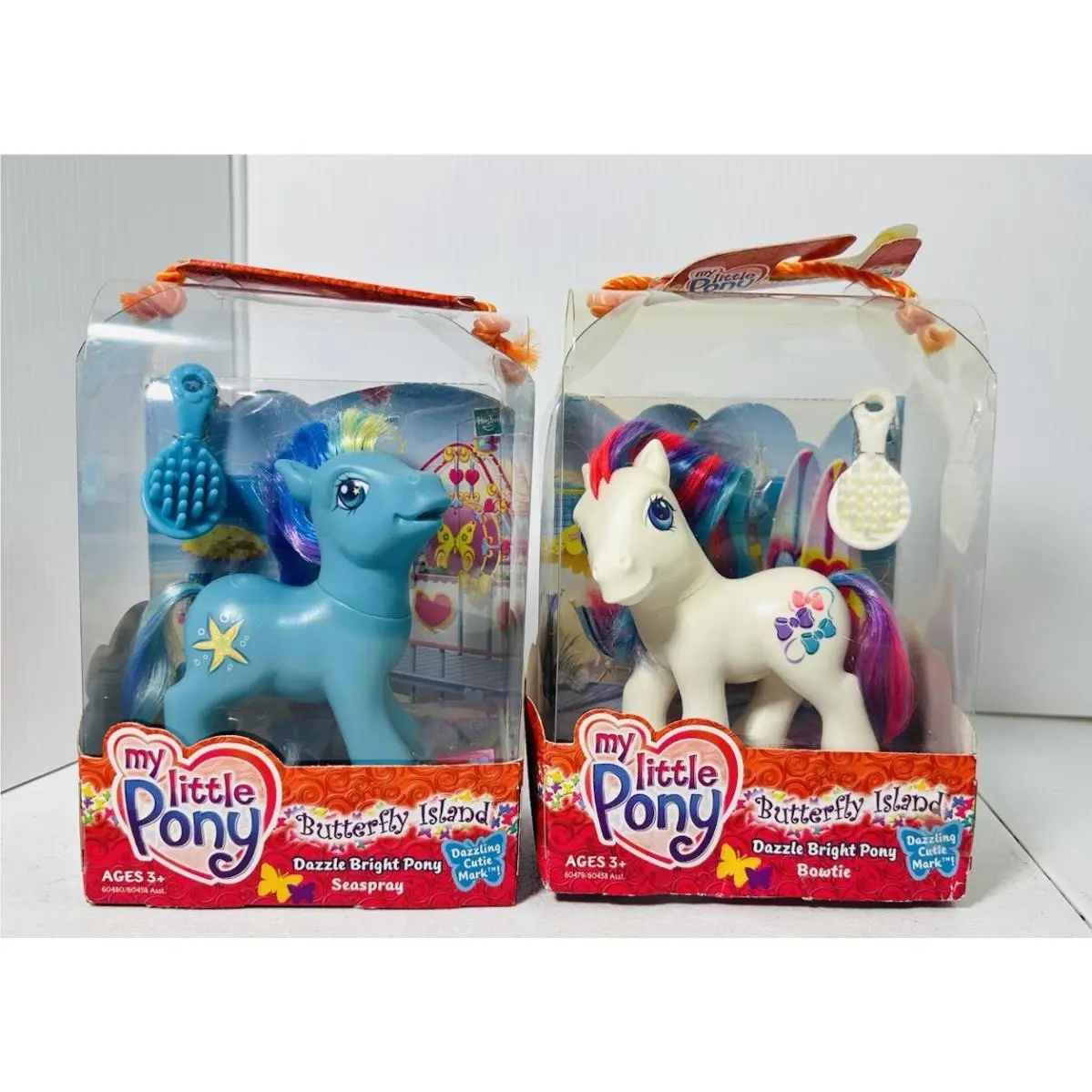 MY Little Pony Set Of 2 Dazzle Bright Pony Seaspray Dazzle Bowtie