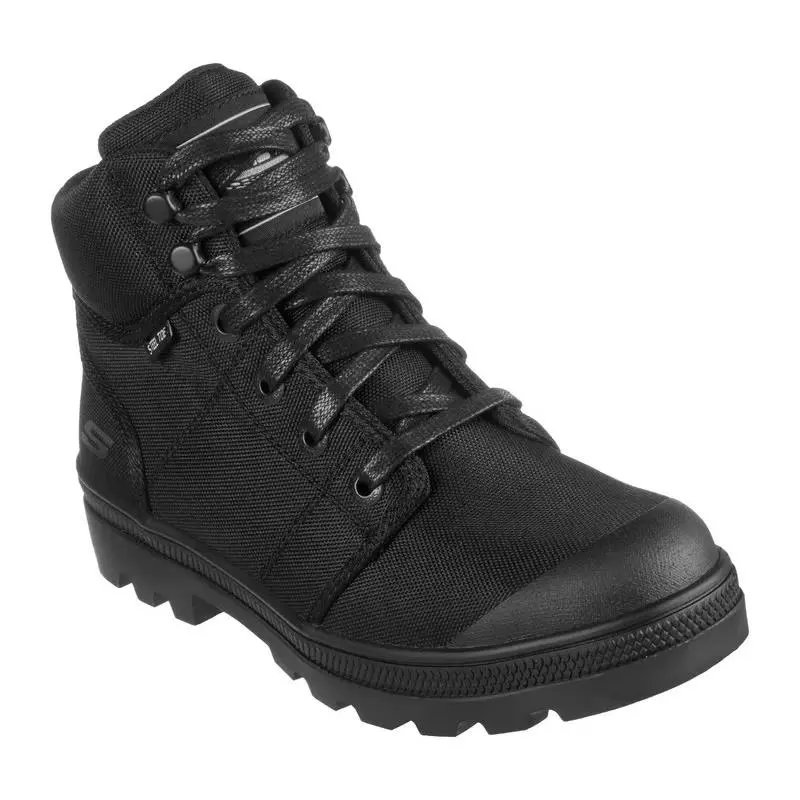 Womens Skechers Work Rotund Darragh ST Black Canvas Boots