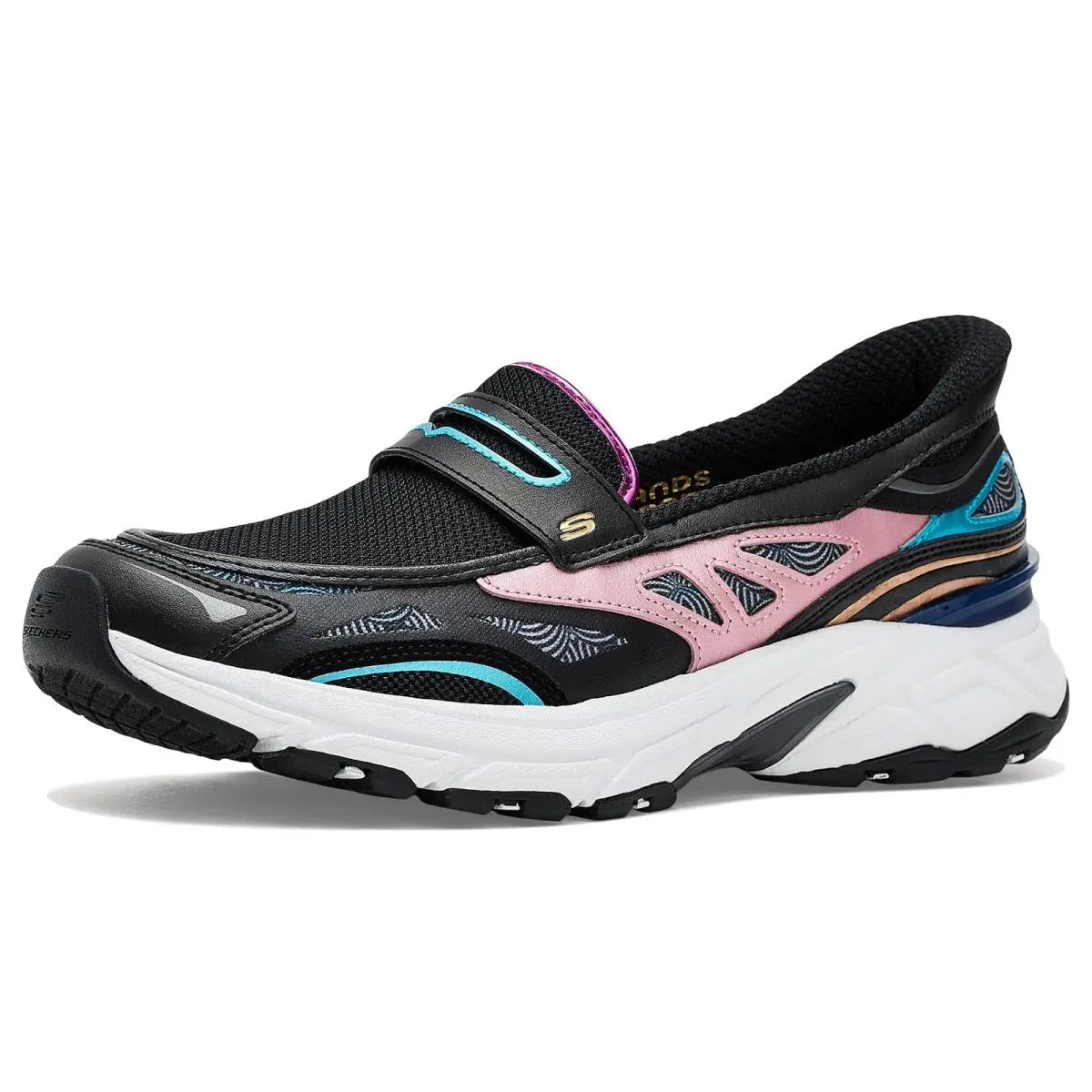 Woman`s Shoes Skechers Stamina Sport-chrome Muse Hands Free Slip-ins