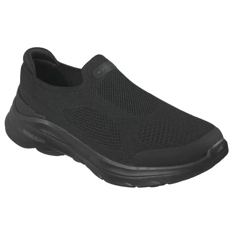 Womens Skechers GO Walk 8 Lillian Black Knit Shoes