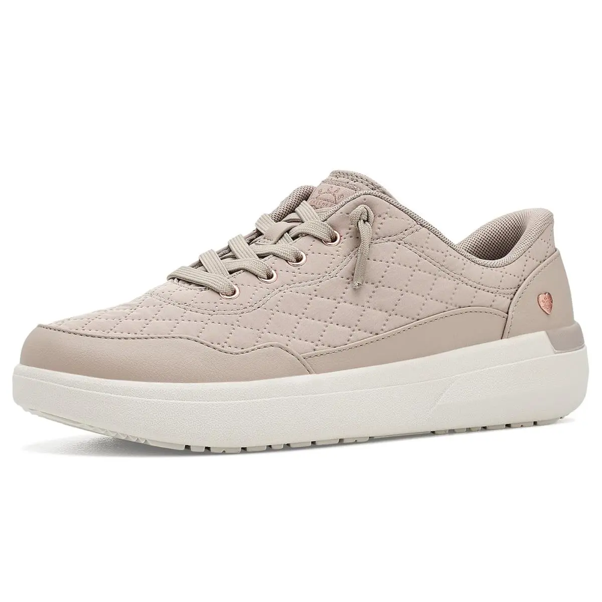 Woman`s Shoes Bobs From  Bobs Skip Cloud Cozy Fit Taupe by Skechers