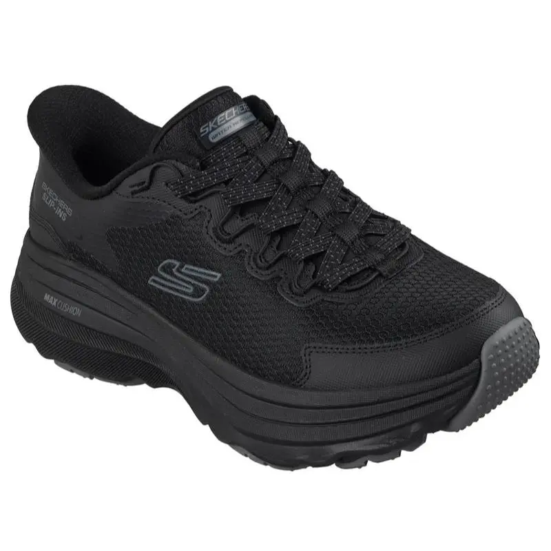 Womens Skechers Slip Ins Zirrus Black Mesh Shoes