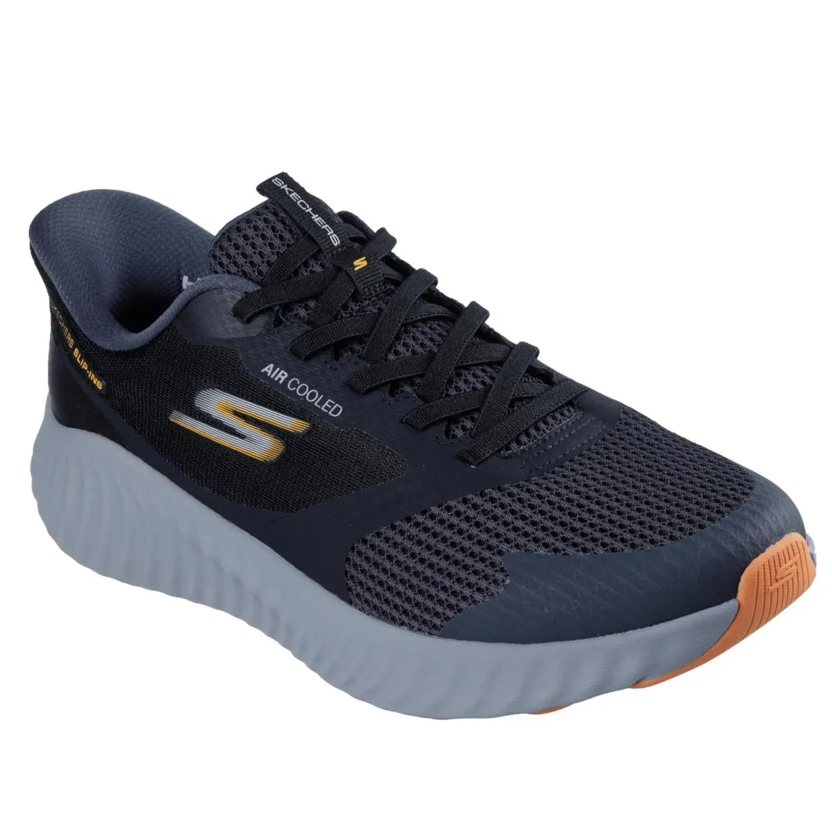 Skechers Gorun Now - Starfuse 220380-BKGY Men 8.5 D Black Slip-on Shoes ZOGG2920