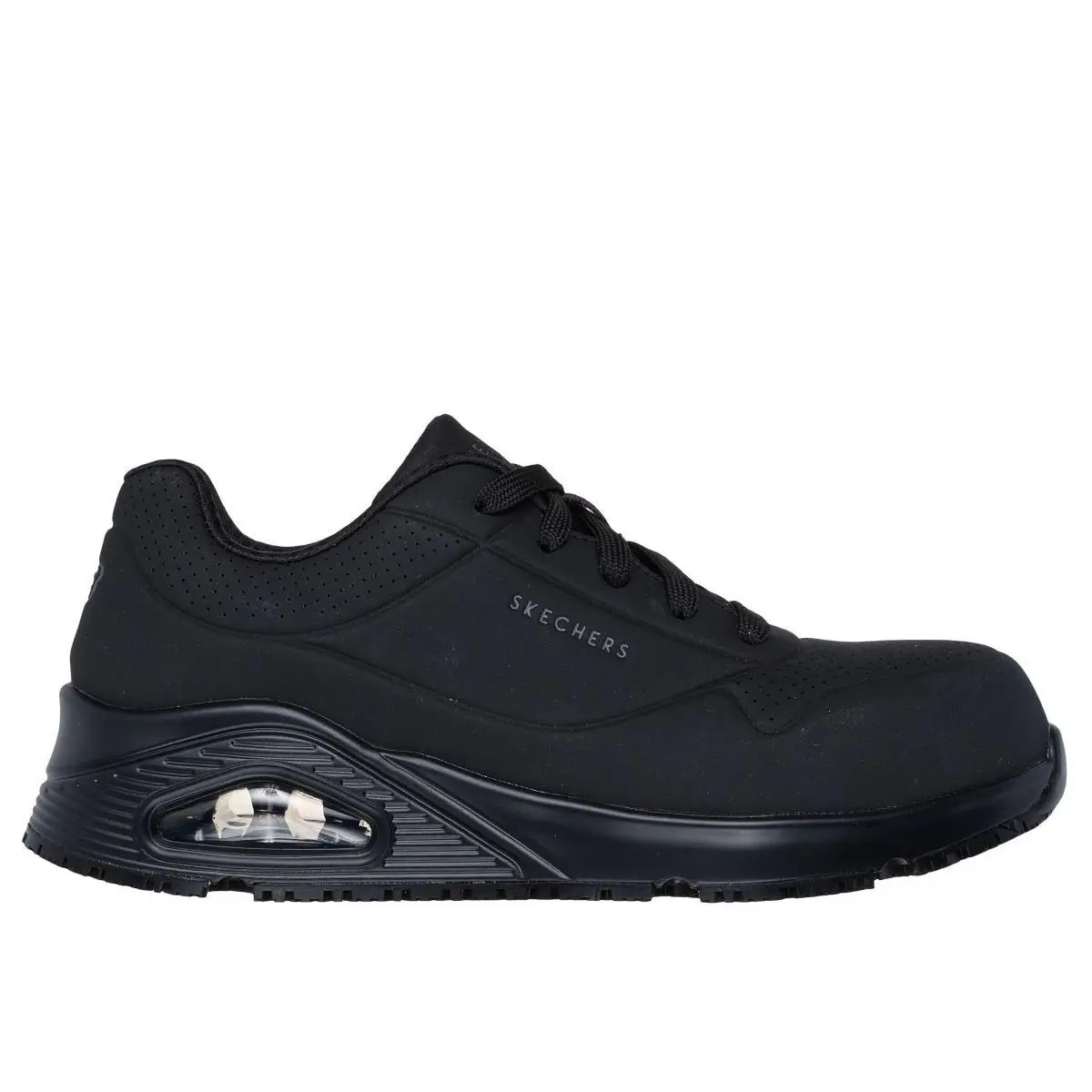Skechers Work Women`s Uno SR - Deloney Composite Toe Work Shoe Black - 108101-BL