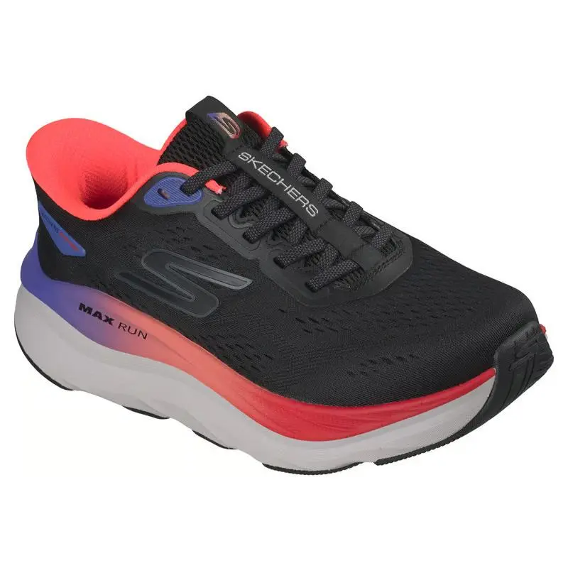 Womens  Slip Ins Max Run Black Multi Mesh Shoes by Skechers