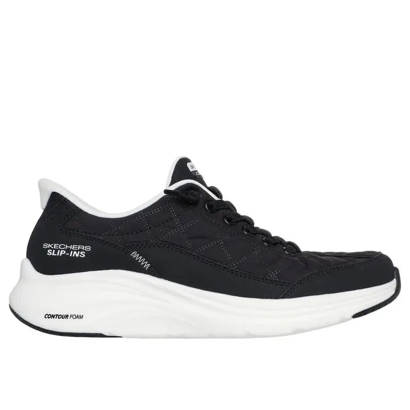 Skechers Women`s Contour Foam Slip-ins Shoe Black/white - 150404-BKW Black/whit