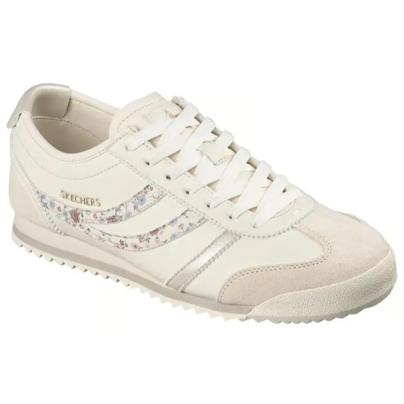 Womens  Topnotch Hint OF Floral Natural Multi Suede Shoes by Skechers