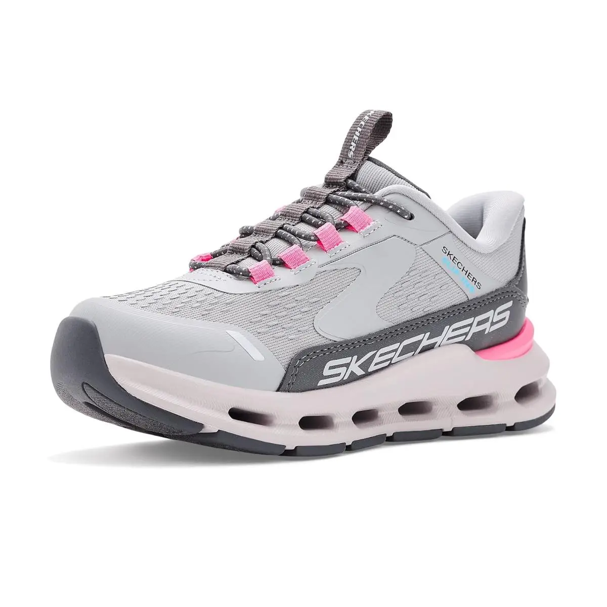 Girl`s Sneakers Athletic Shoes  Kids Grey/Pink by Skechers