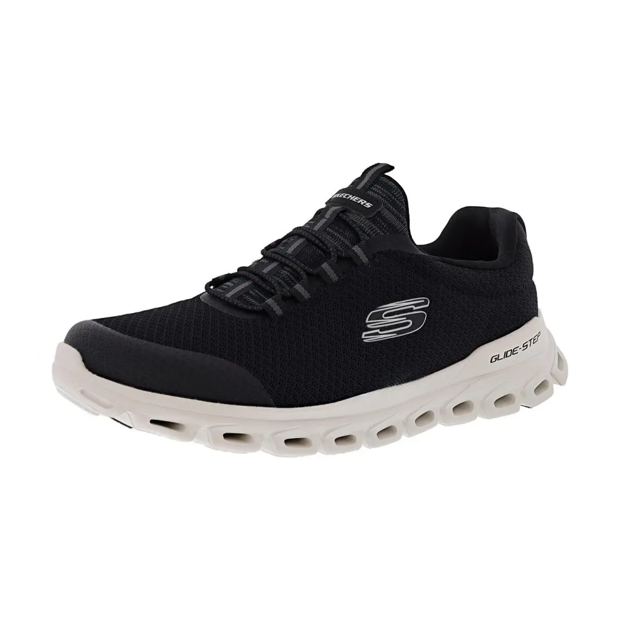 Skechers Men`s Glide-step- Sylo 233012W/BLK Wide Width Walking Shoes