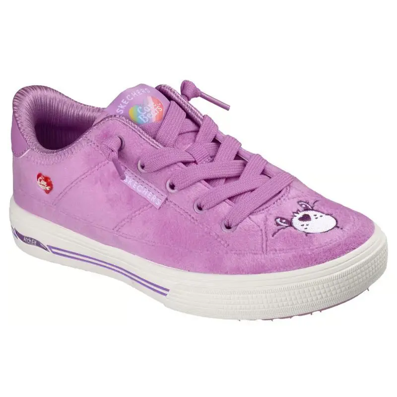 Womens Skechers Care Bears Arch Fit Arcade Brighten The Day Purple Chenille