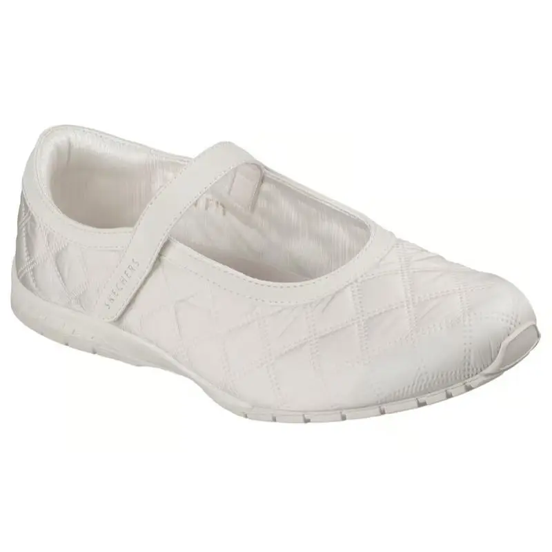 Womens Skechers Retro Lite Cozy Fit Mellow Off White Fabric Shoes