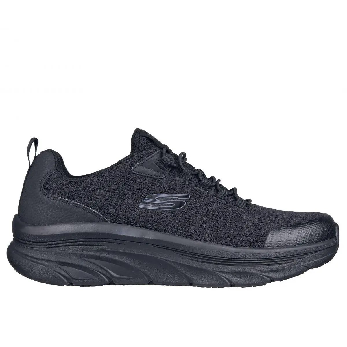 Skechers Work Men`s D`lux Walker SR Soft Toe EH Slip Resistant Work Shoe Black