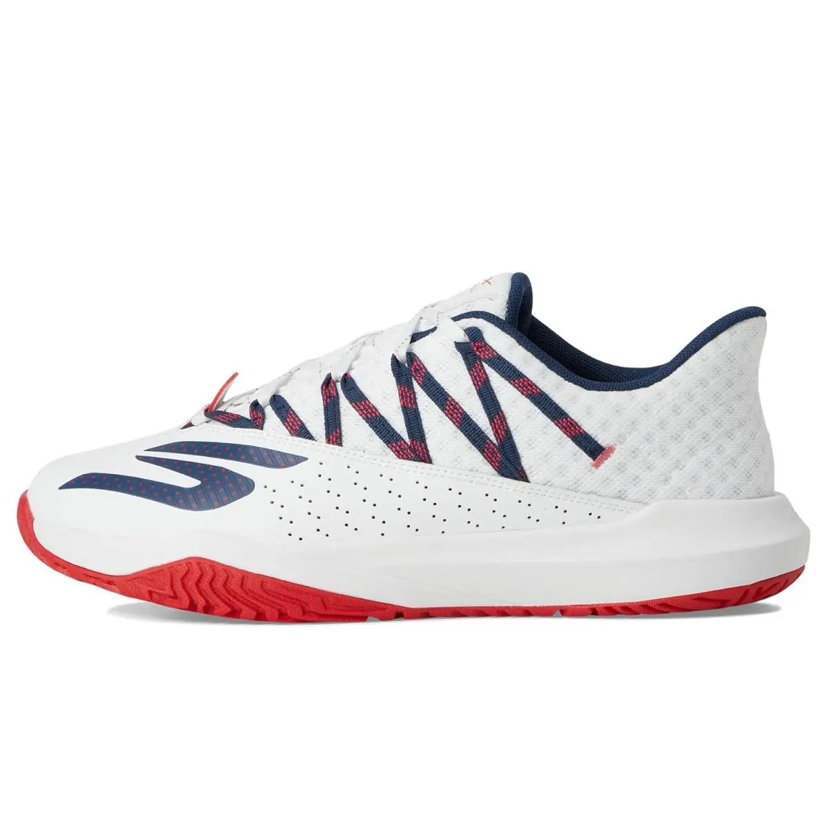 Skechers shoes - White/Navy/Red 2