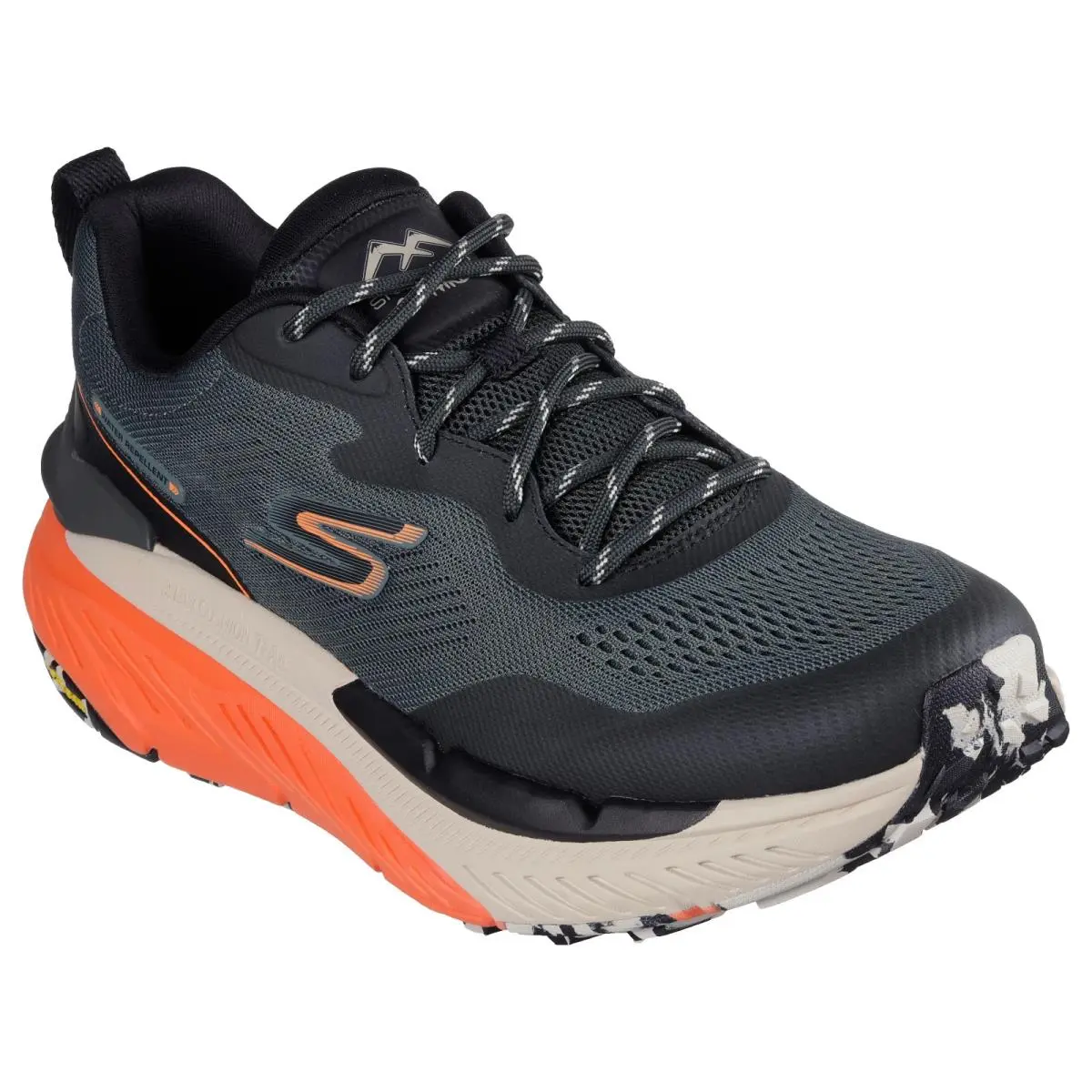 Skechers Shoes Men`s Olive Water-repellent Max Cushioning Trail Lace up 220923