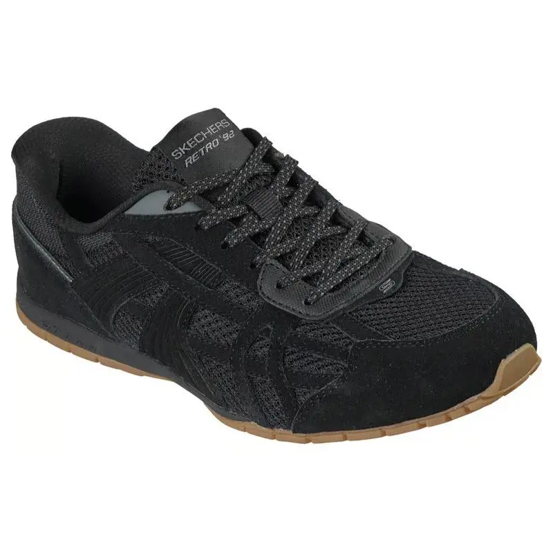 Womens Skechers Slip Ins Retro Lite Oshare Black Mesh Shoes