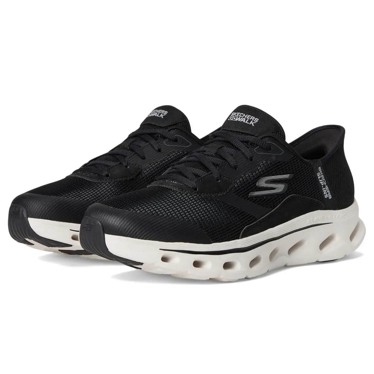 Woman`s  Performance Go Walk Glide Step 2.0 Belah Hands Free Slip-ins Black/White by Skechers