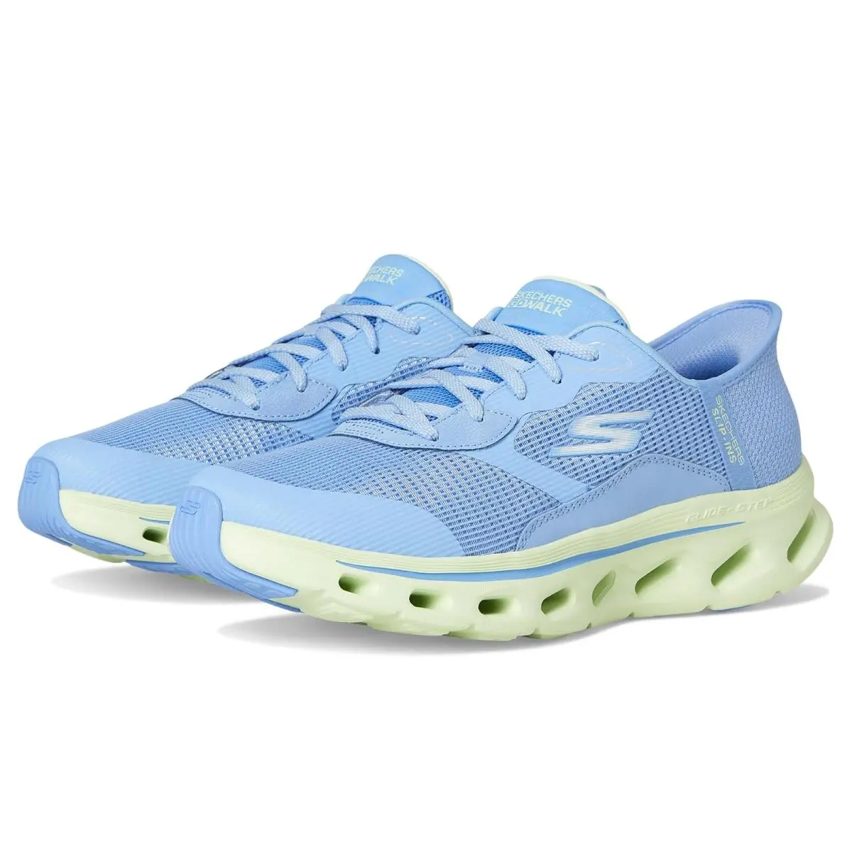 Woman`s  Performance Go Walk Glide Step 2.0 Belah Hands Free Slip-ins Blue/Lime by Skechers