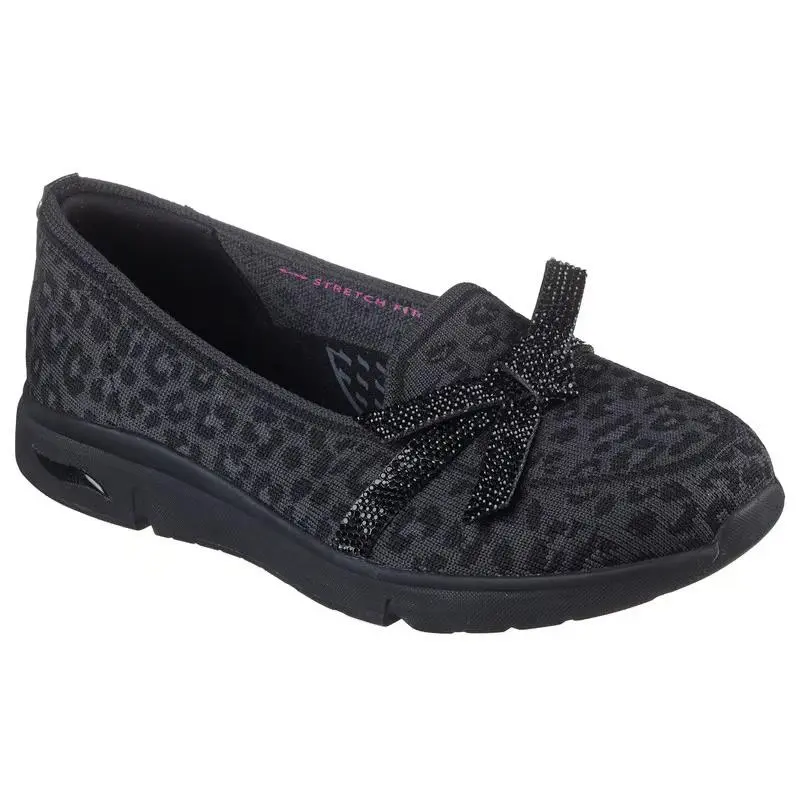 Womens  Martha Stewart Arch Fit Living Black Charcoal Fabric Shoes by Skechers