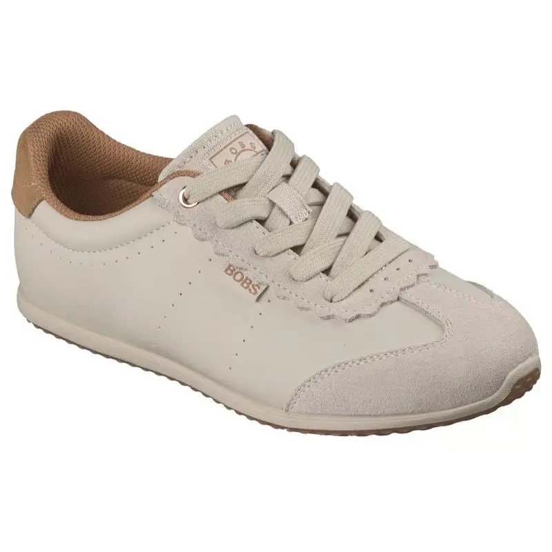 Womens Skechers Bobs Beso Trendy Trek Natural Suede Shoes