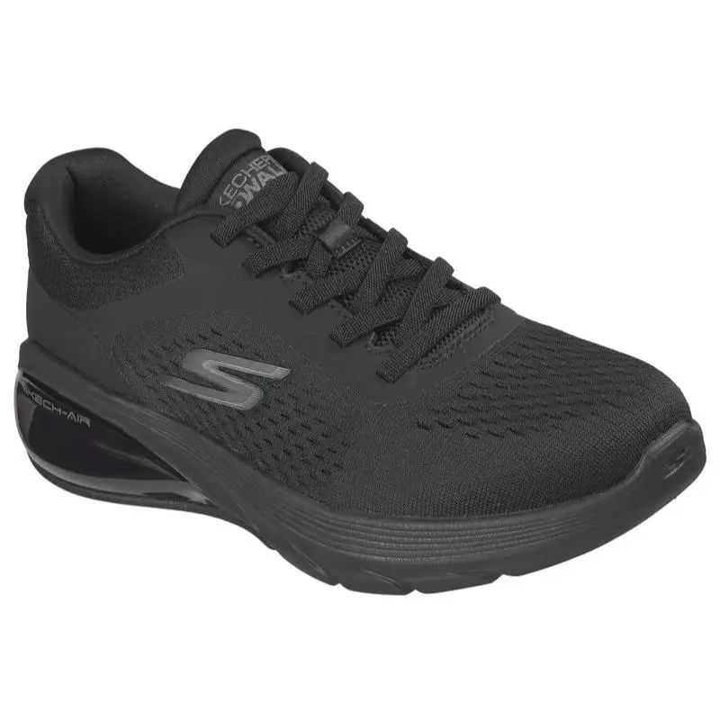Womens Skechers GO Walk Air 3.0 Ree Black Mesh Shoes