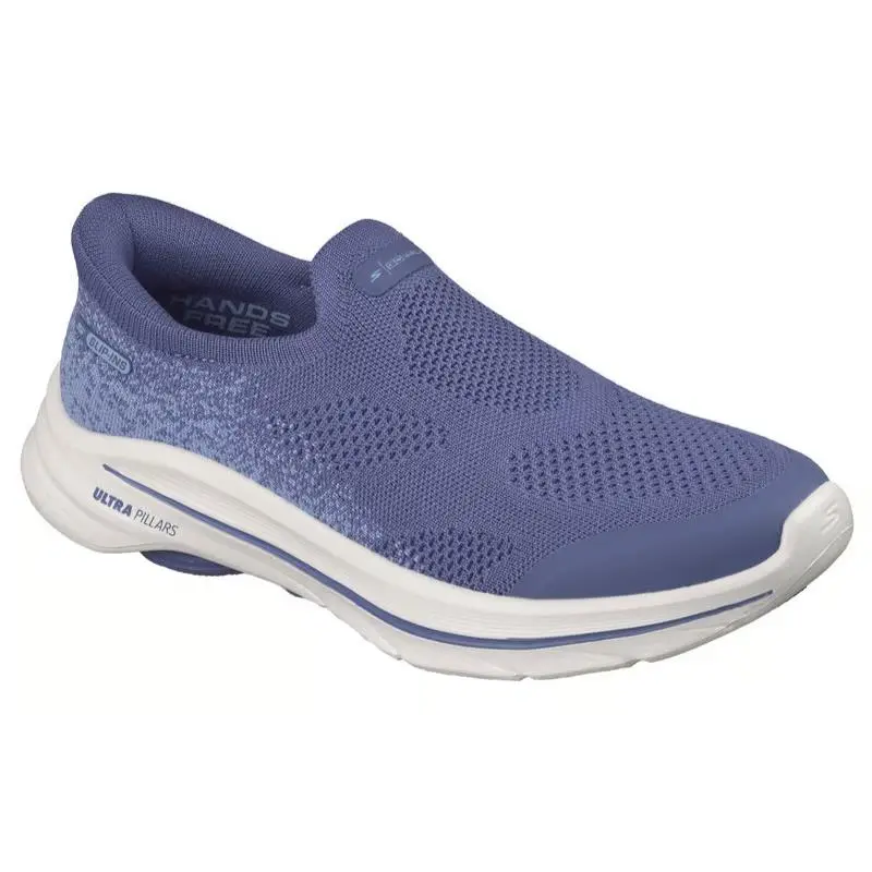 Womens Skechers Slip Ins GO Walk 8 Nova Periwinkle Knit Shoes