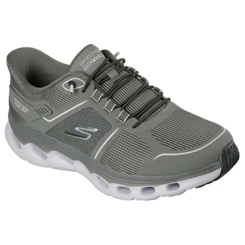 Womens  Slip Ins GO Walk Glide Step 2.0 Elektra Olive Mesh Shoes Medium by Skechers