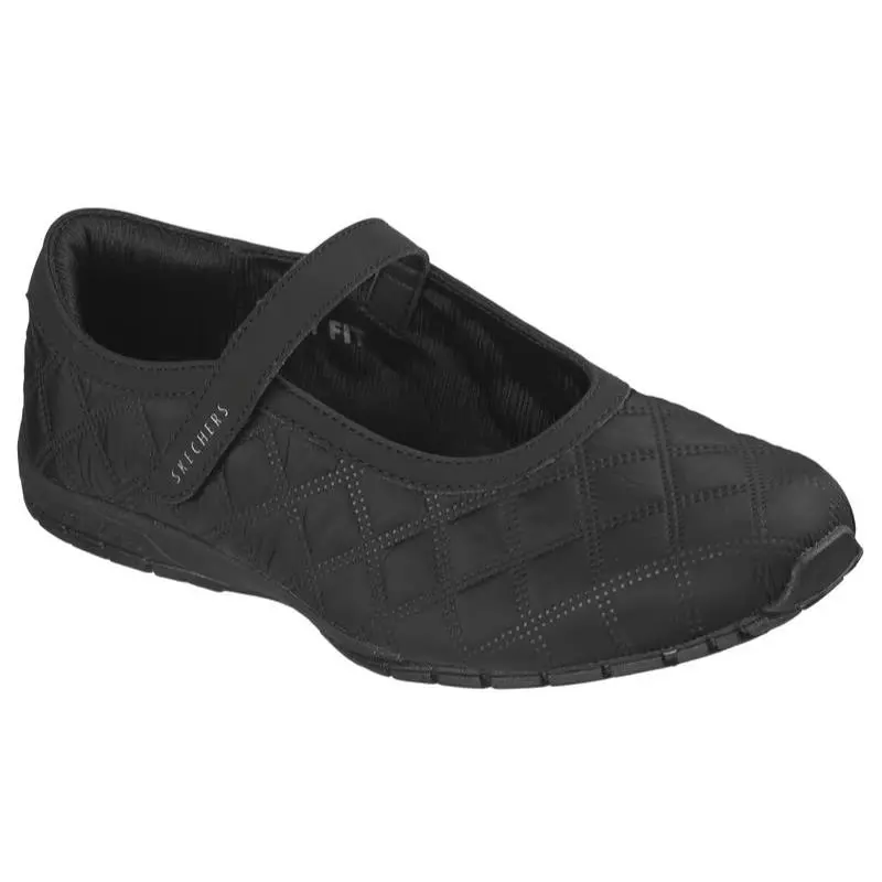 Womens  Retro Lite Cozy Fit Mellow Black Fabric Shoes Medium by Skechers