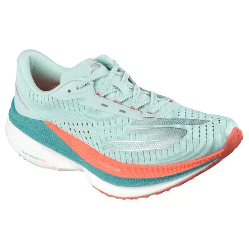 Womens Skechers Aero Razor Turquoise Coral Mesh Shoes