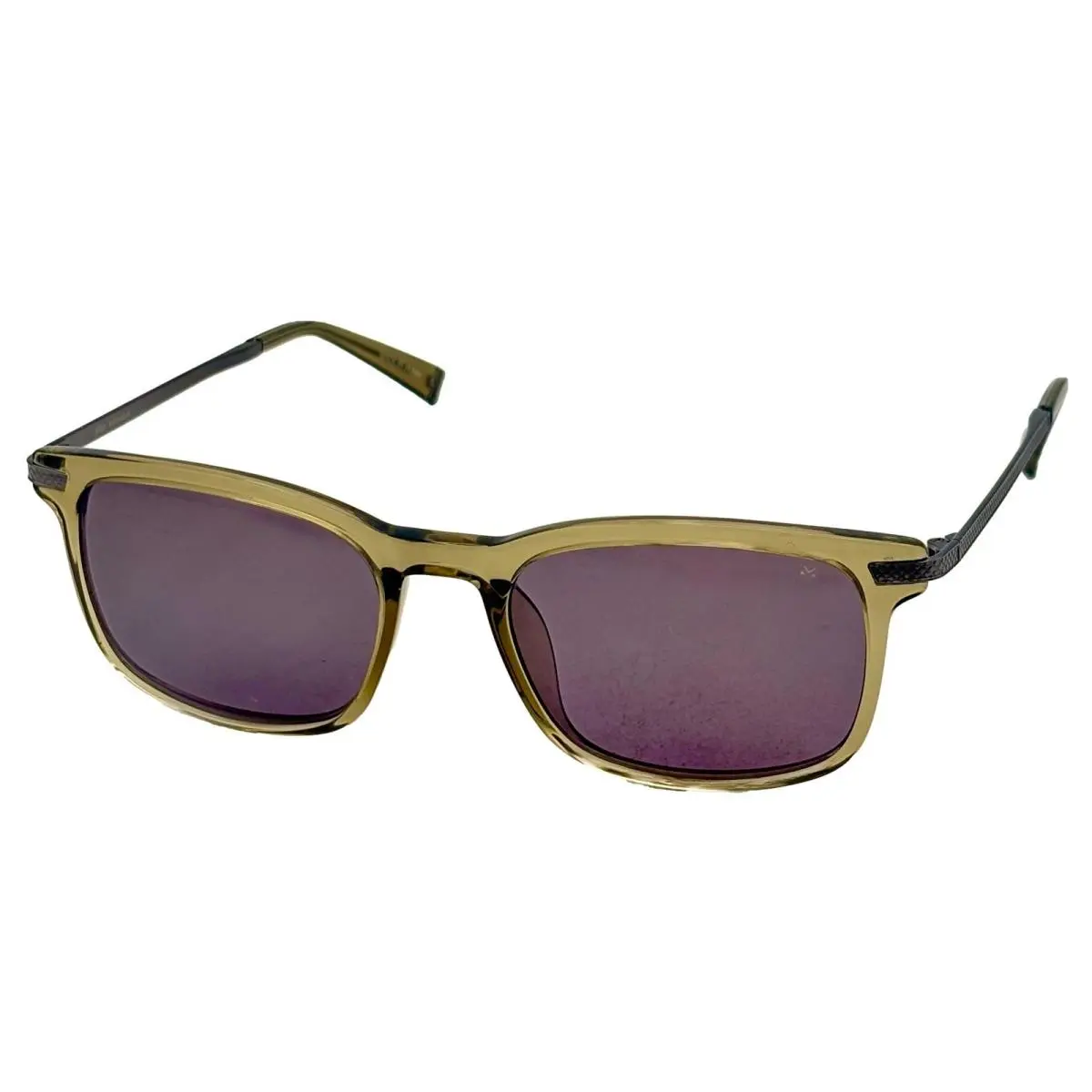 Mens Smoke Plastic Rectangle Sunglass V539. 55mm by John Varvatos