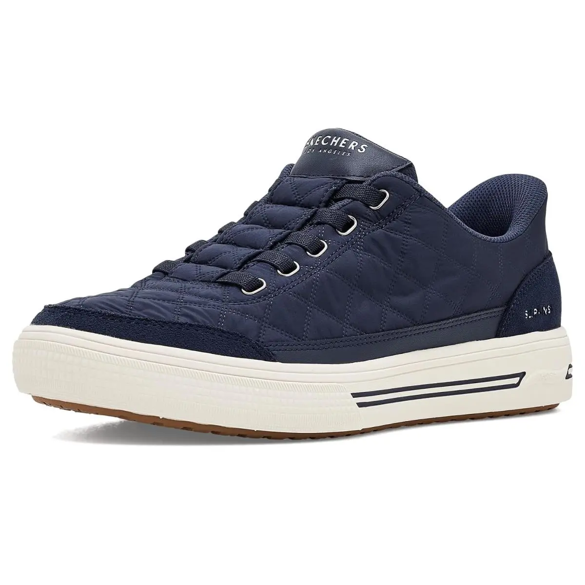 Man`s  Arch Fit Arcade - Cozy Fit Charming Daze Hands Free Slip-ins Navy by Skechers