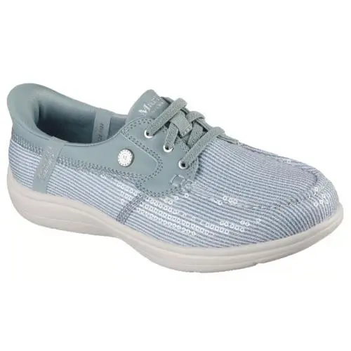 Womens Skechers Slip Ins Martha Stewart ON The GO Flex Radiant Sage Woven