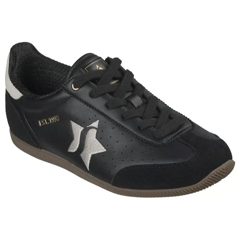 Womens Skechers Midcity City Crush Black Duraleather Shoes