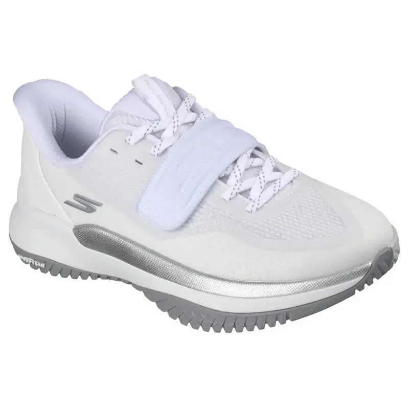 Womens Skechers Slip Ins Relaxed Fit Viper Court Elite 2.0 White Mesh Shoes
