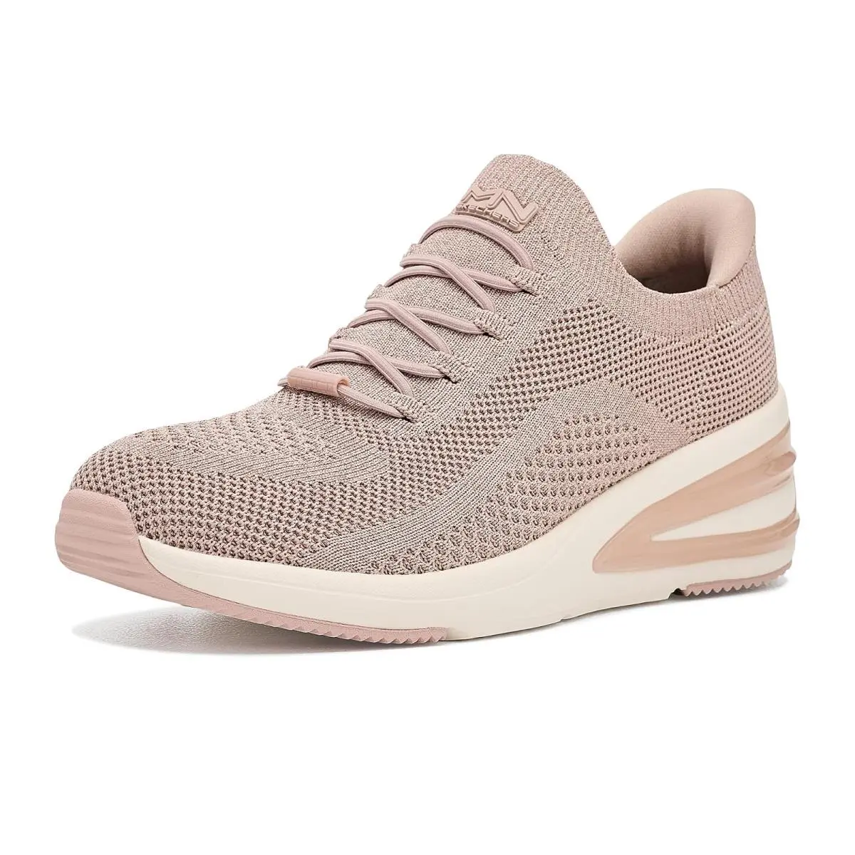 Woman`s Shoes  Hands Free Slip-ins - Uptown Wedge - Vivie Pink by Skechers