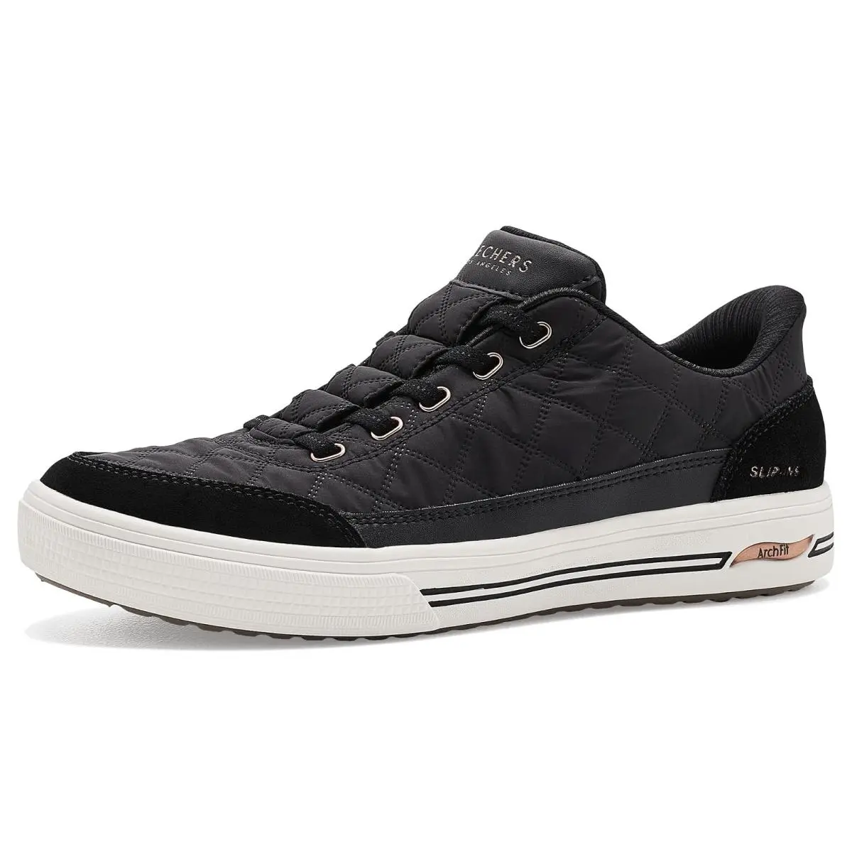 Woman`s Shoes Skechers Arch Fit Arcade-cuddle Steps Hands Free Slip-ins