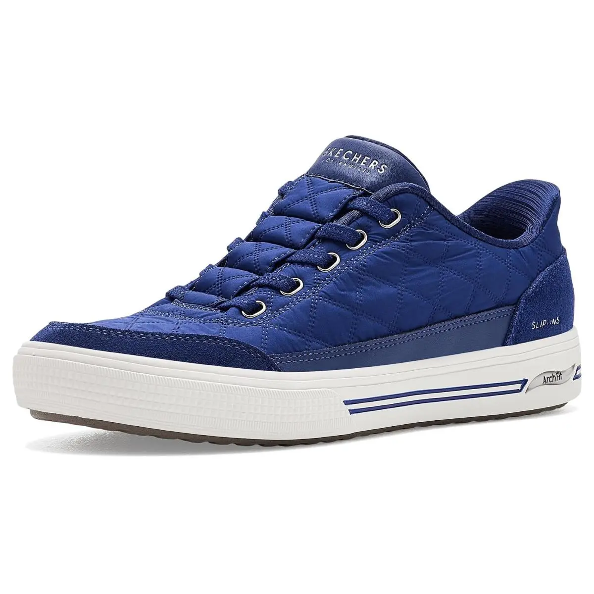Woman`s Shoes  Arch Fit Arcade-cuddle Steps Hands Free Slip-ins Navy by Skechers